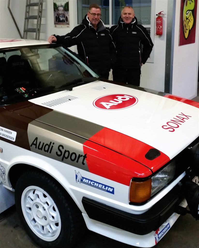Toni Hansen og Per Brodersen stiller op for tredje gange med deres Audi 80 GLE. Efter placeringer som nr. 19 og 11 er de et godt dansk bud på en topplacering i år.
(Foto: Michael Eisenberg)